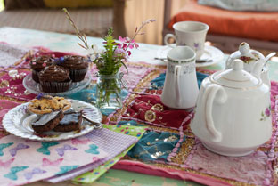 Tea garden - A wide selection of various teas and decadent, tasty, cakes and light meals awaits you
